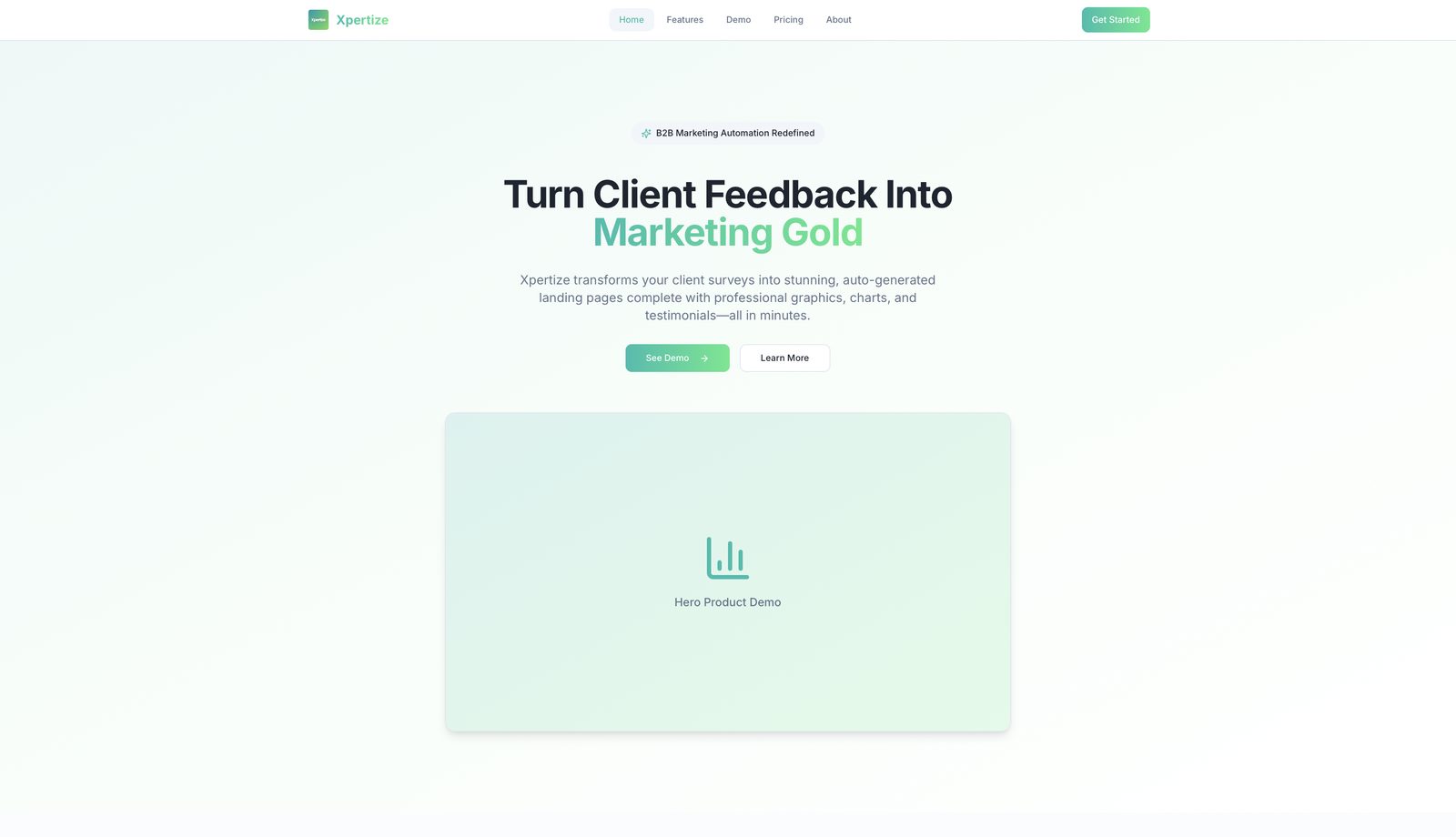Xpertify landing screen